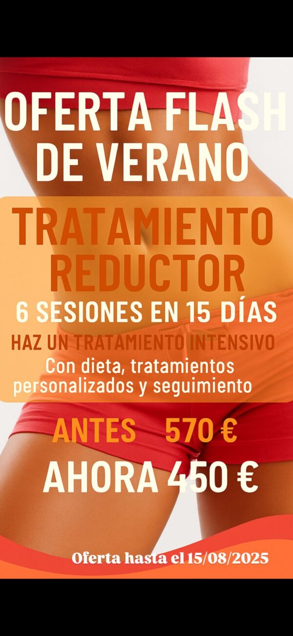 ¡OFERTA VERANO! Tratamiento Reductor 6 Sesiones